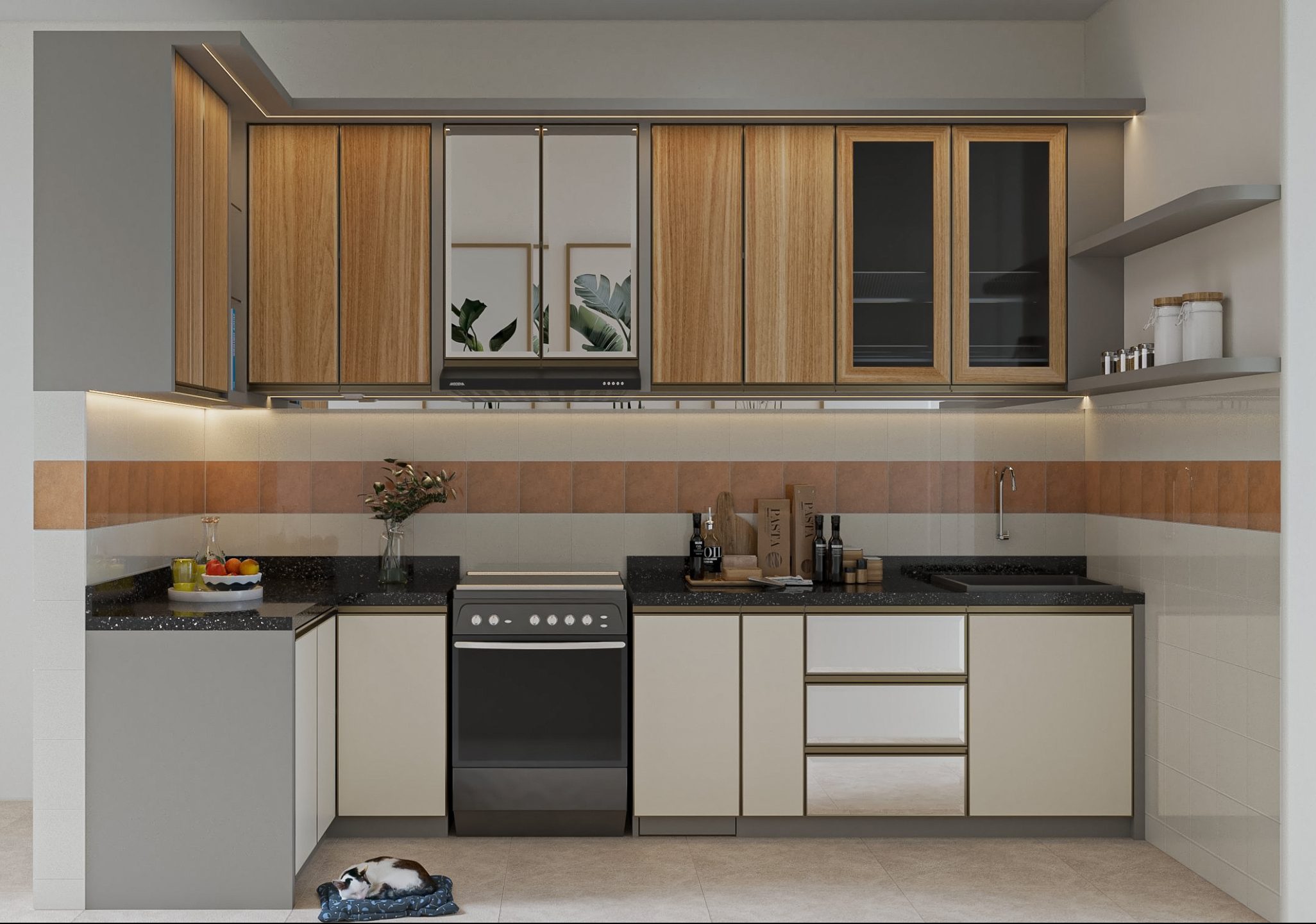 Kitchen Set Bahan PVC Board, Awet dan Kokoh