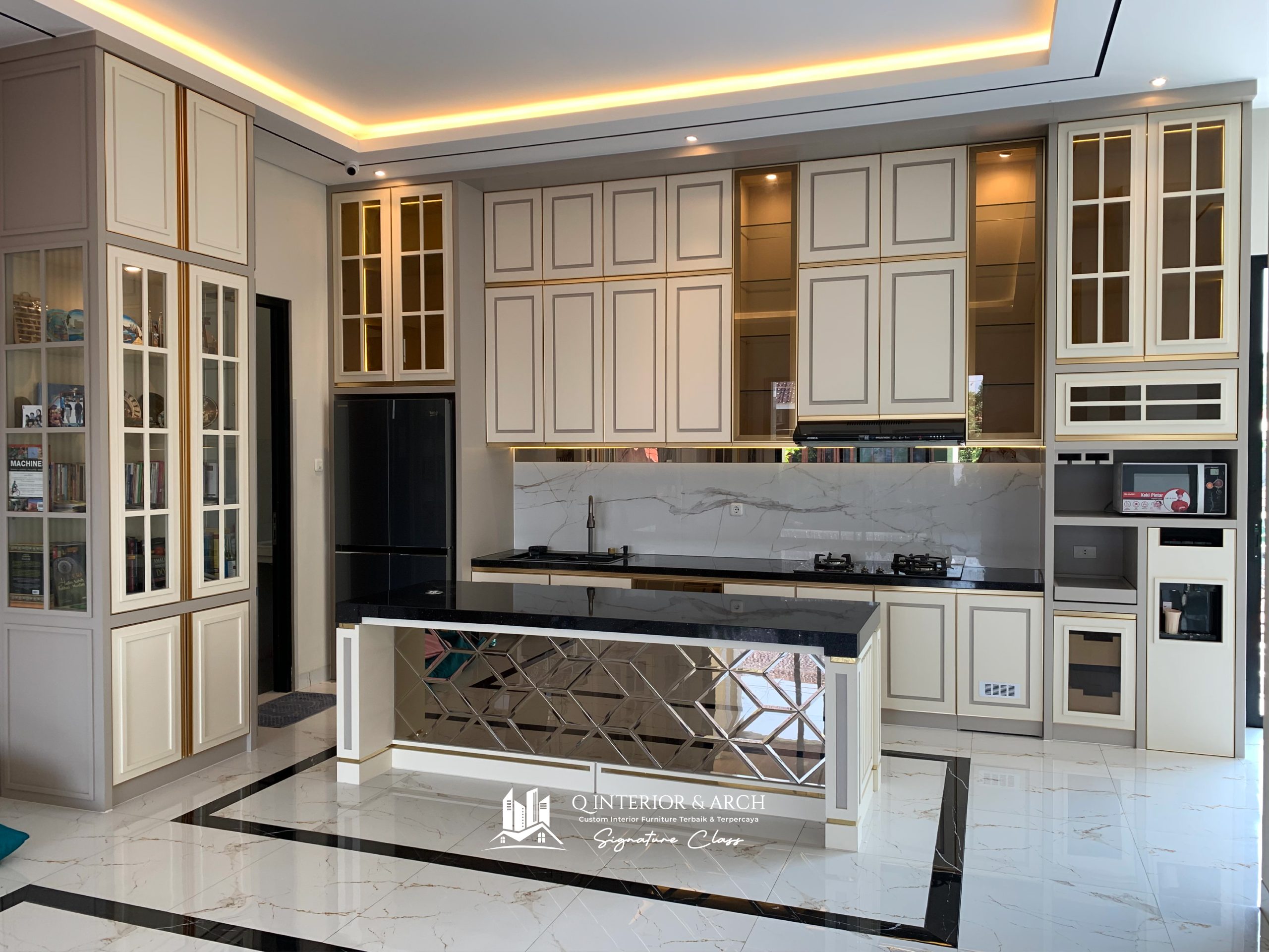 Rahasia dapur elegan dan mewah ala sultan. Jasa kitchen set semarang